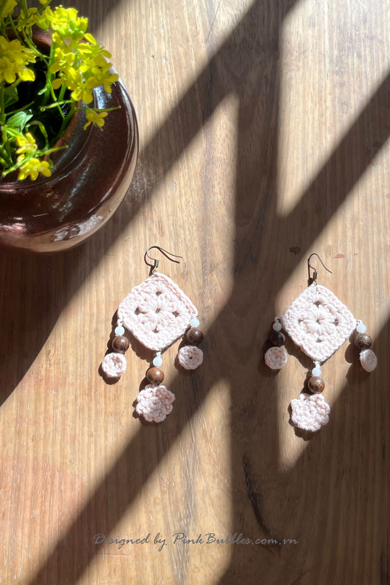 Flower String Earrings