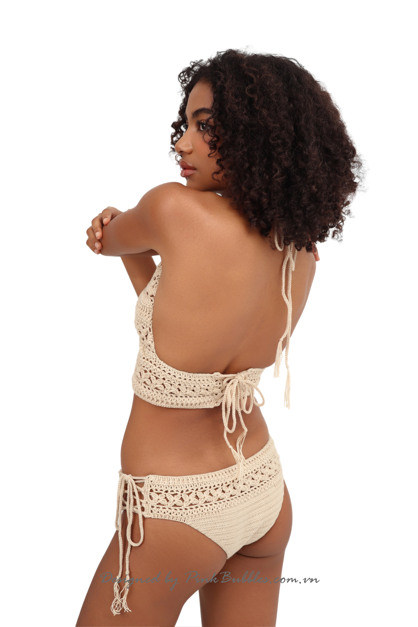 PB Crochet Lilac Brief Bikini Bottom
