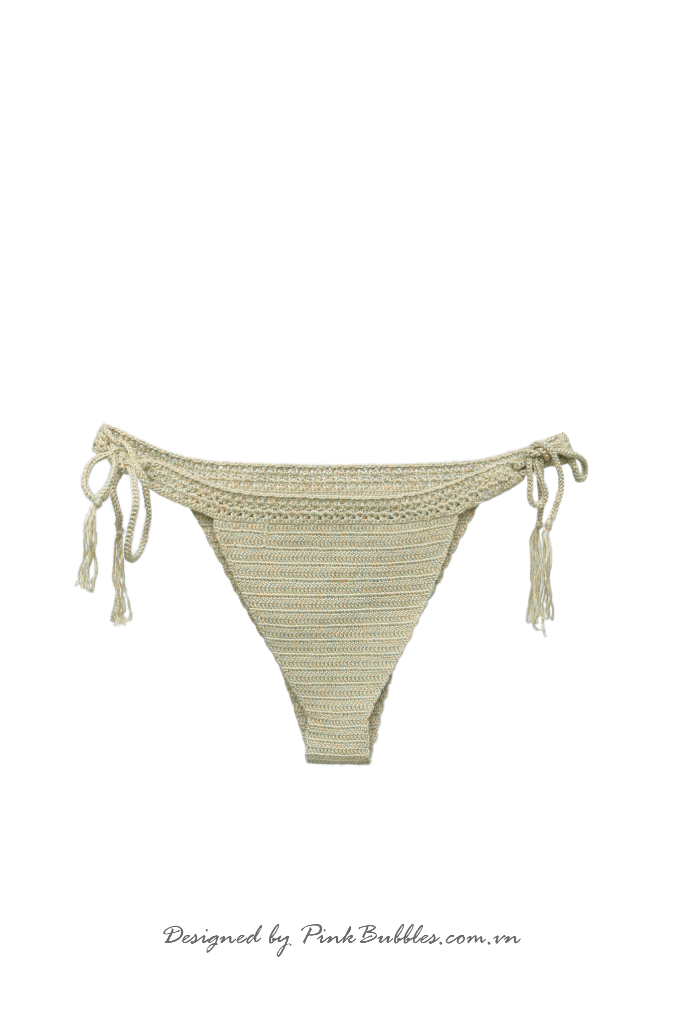 PB Crochet Triangle Side-Tie Bikini Bottom