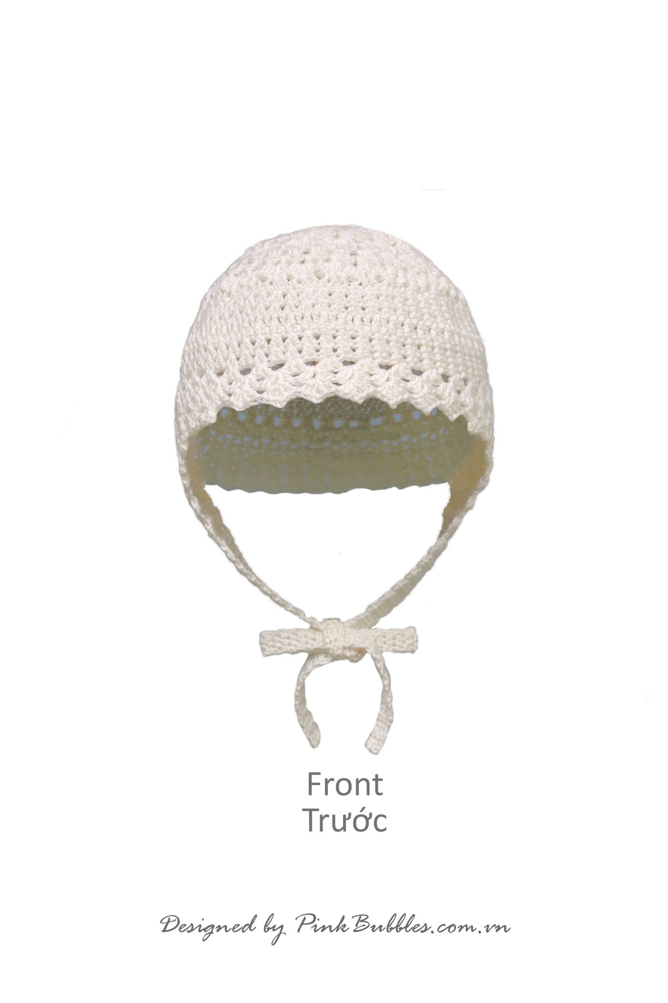 Lace Pattern Crochet Beanie