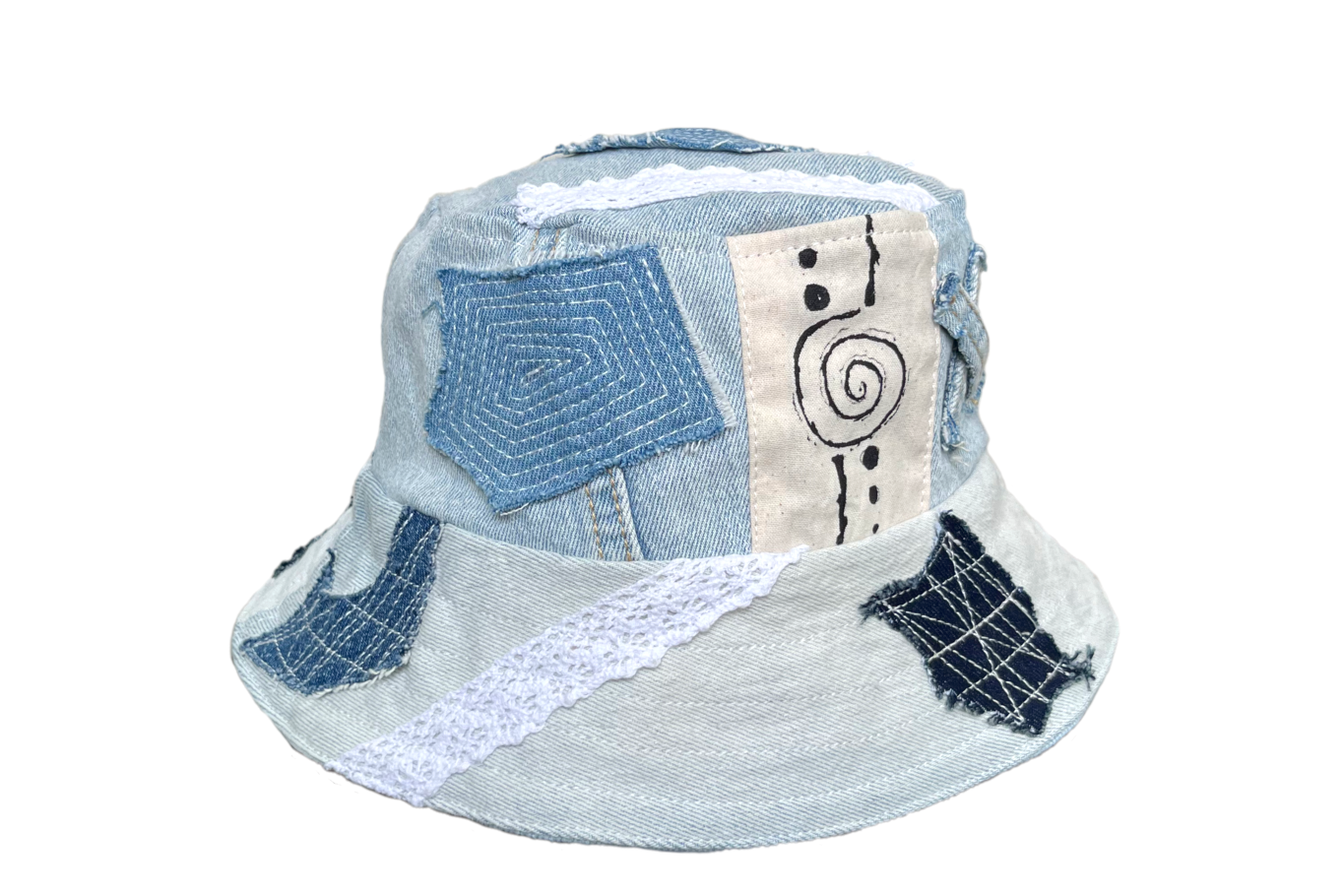 Denim Bucket Hat (Double-sided)