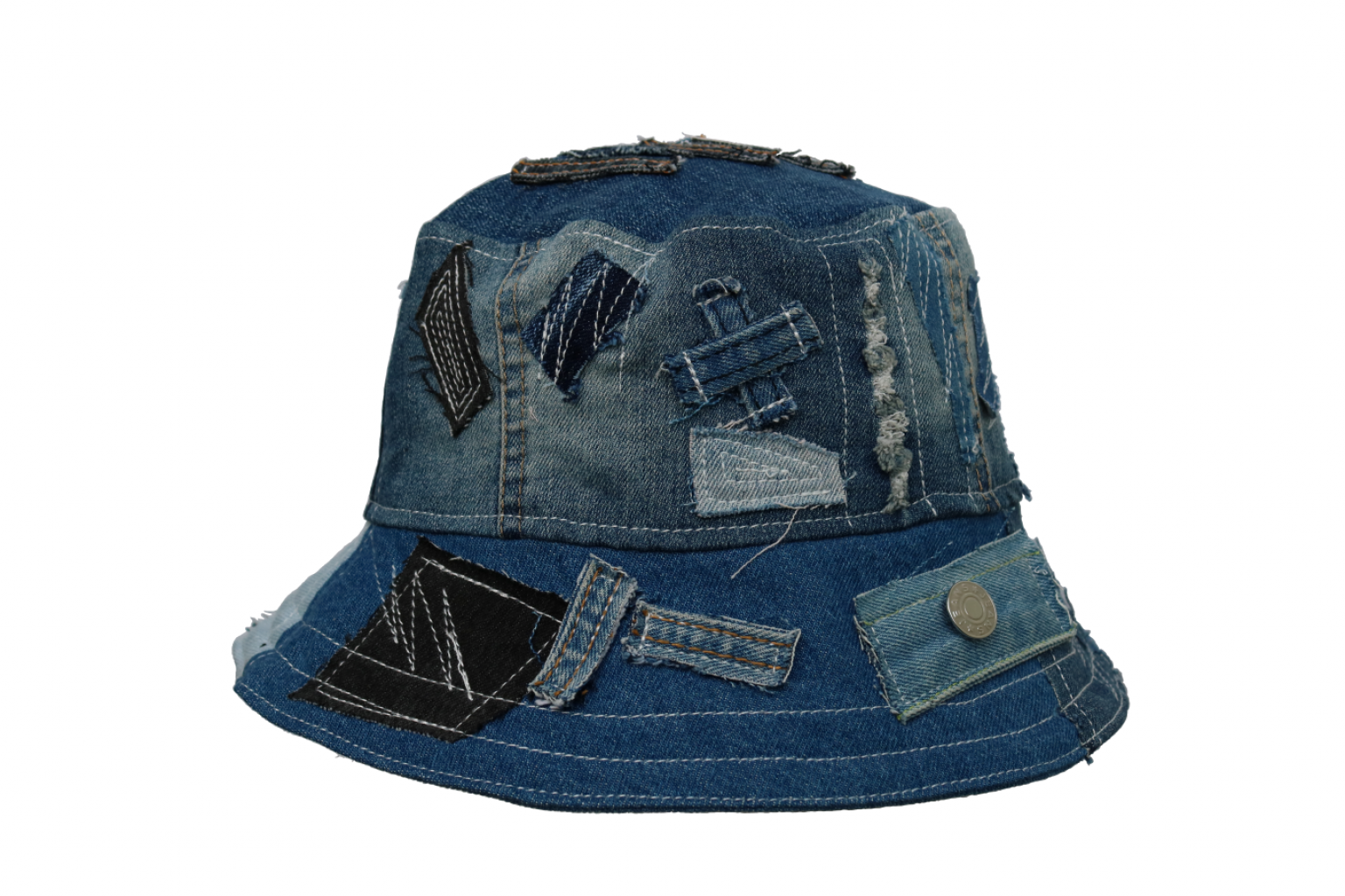 Denim Bucket Hat (Double-sided)